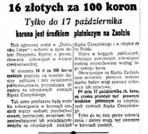 1938-10-12 kurjer czerwony korona tylko do 17 10 środkiem płatniczym.png